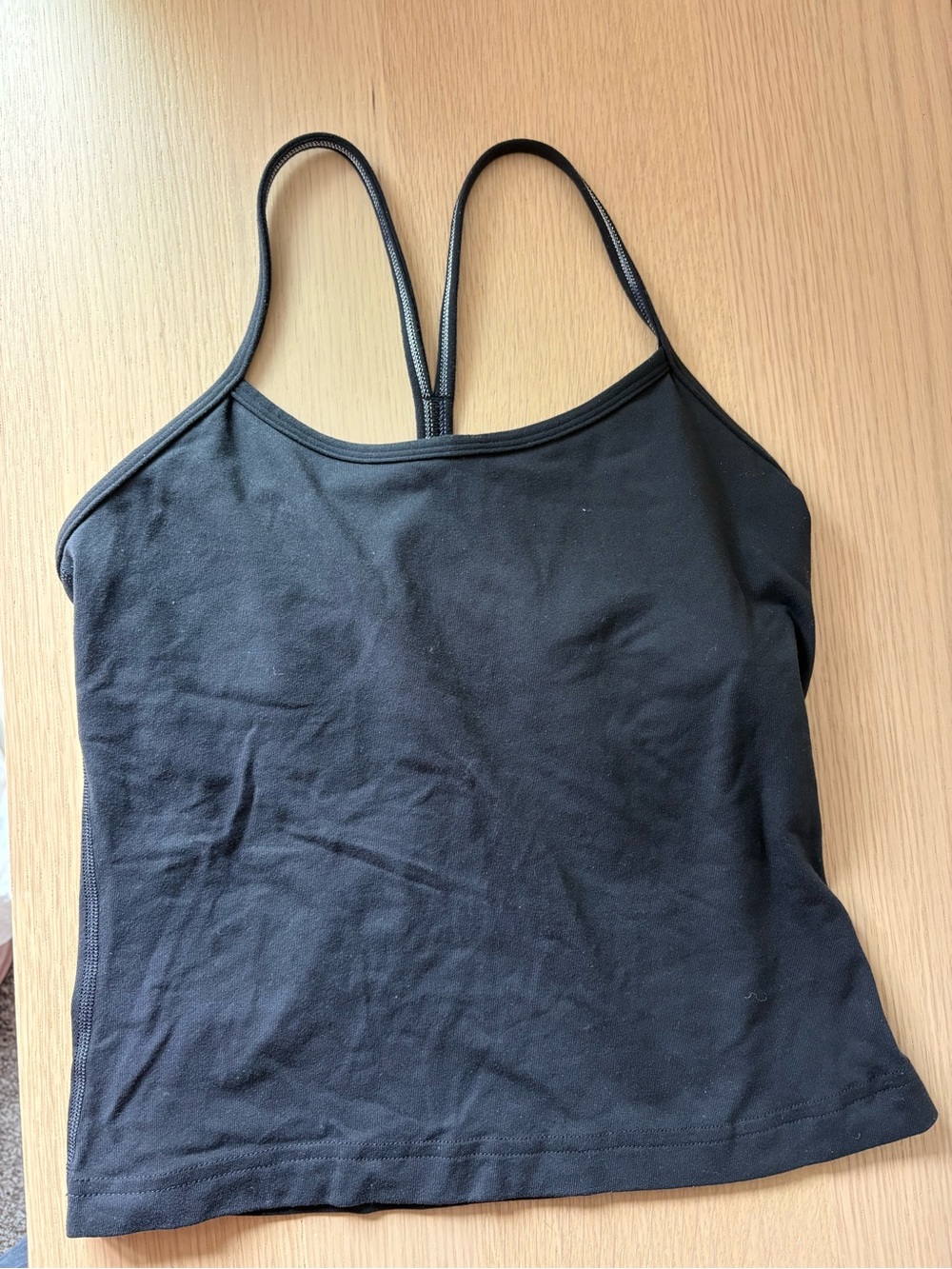 Black size 6 Lululemon align tank top built-in bra